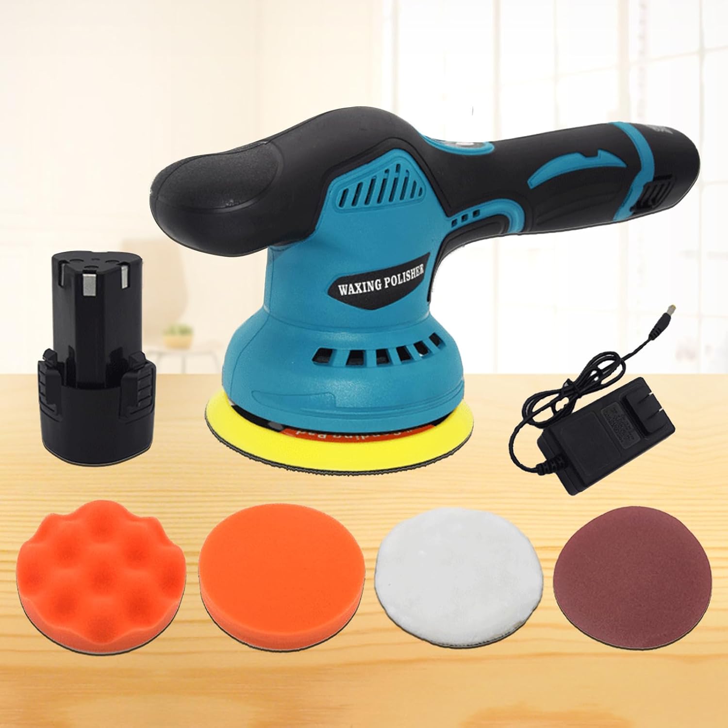 Cordless Car Polisher with Dual Batteries and 8-Speed Control – Torvex | ventumra