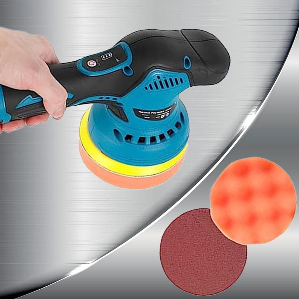 Cordless Car Polisher with Dual Batteries and 8-Speed Control – Torvex | ventumra