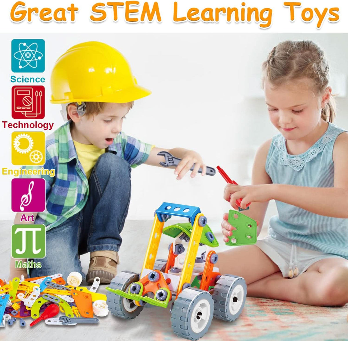 Imagination Builders stavebnice — kreativní stavění bez obrazovek, předlohy s návodem