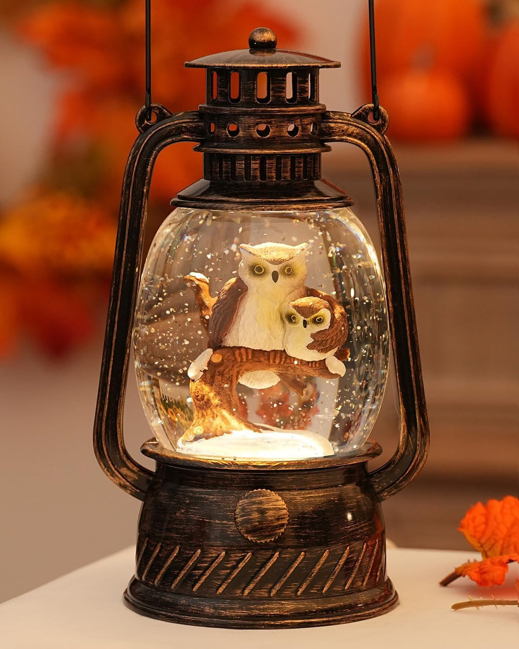 Pumpkin Autumn Decorative Lamp — Warm LED Light, 6-Hour Timer