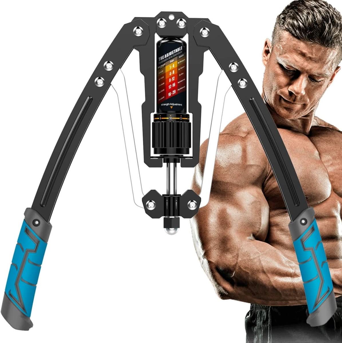 HydraMove Adjustable Hydraulic Arm Trainer — Built-In Fluid Cylinder, Progressive Resistance