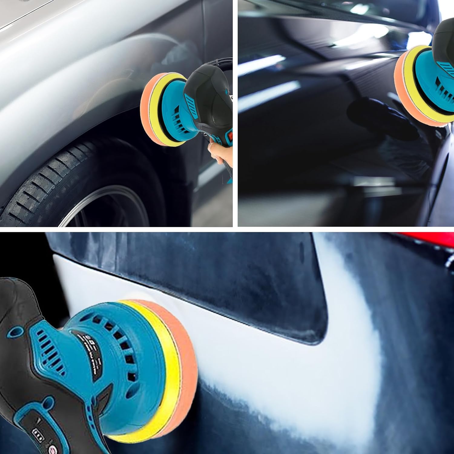 Cordless Car Polisher with Dual Batteries and 8-Speed Control – Torvex | ventumra