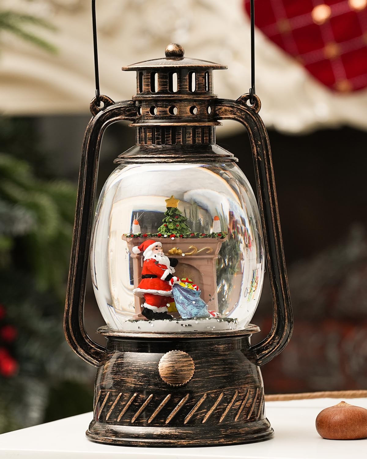 Pumpkin Autumn Decorative Lamp — Warm LED Light, 6-Hour Timer