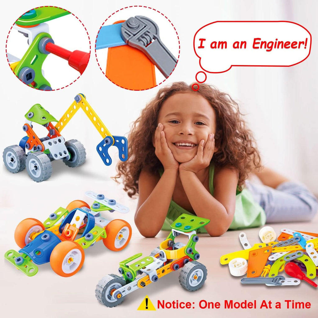 Imagination Builders stavebnice — kreativní stavění bez obrazovek, předlohy s návodem
