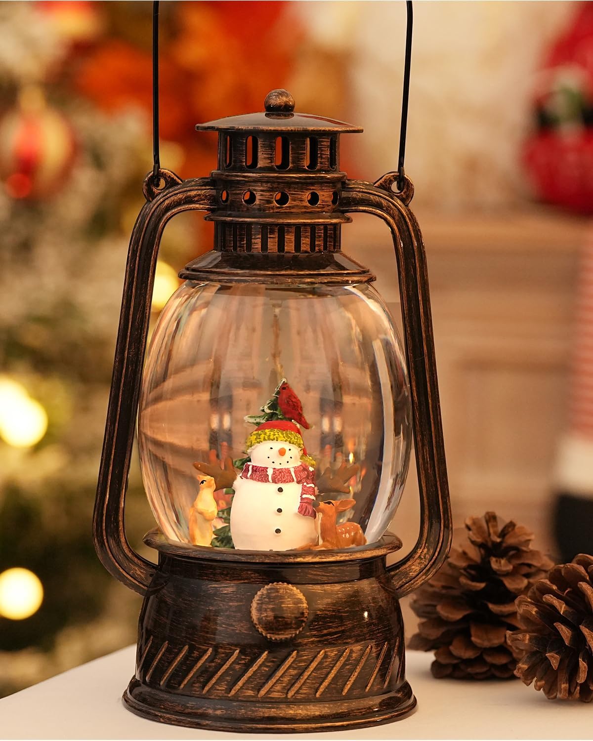 Pumpkin Autumn Decorative Lamp — Warm LED Light, 6-Hour Timer