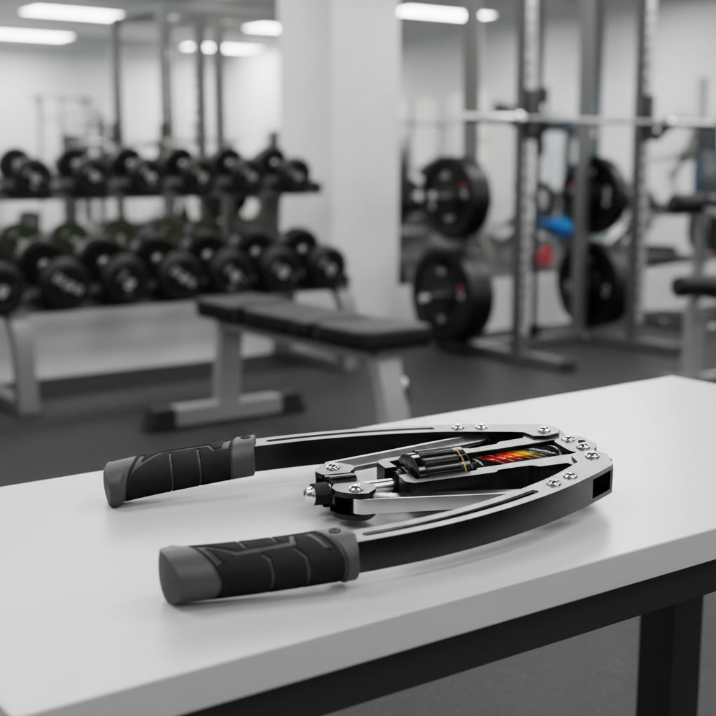 HydraMove Adjustable Hydraulic Arm Trainer — Built-In Fluid Cylinder, Progressive Resistance