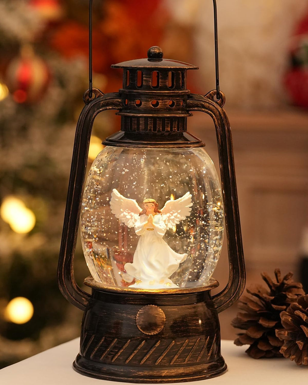 Pumpkin Autumn Decorative Lamp — Warm LED Light, 6-Hour Timer