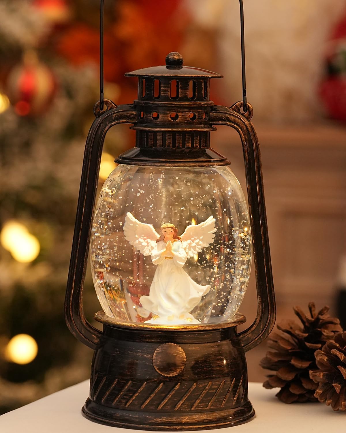 Pumpkin Autumn Decorative Lamp — Warm LED Light, 6-Hour Timer