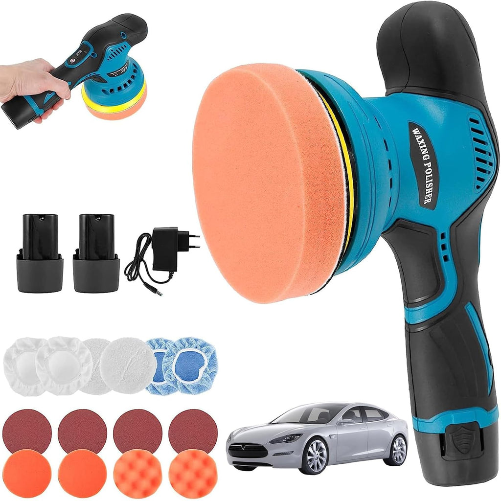 Cordless Car Polisher with Dual Batteries and 8-Speed Control – Torvex | ventumra
