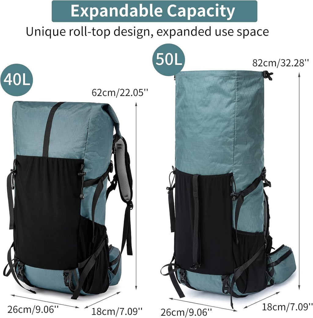 Adventure Gear 50L Internal Frame Hiking Pack For Mountain Climbing And Camping | Ventumra