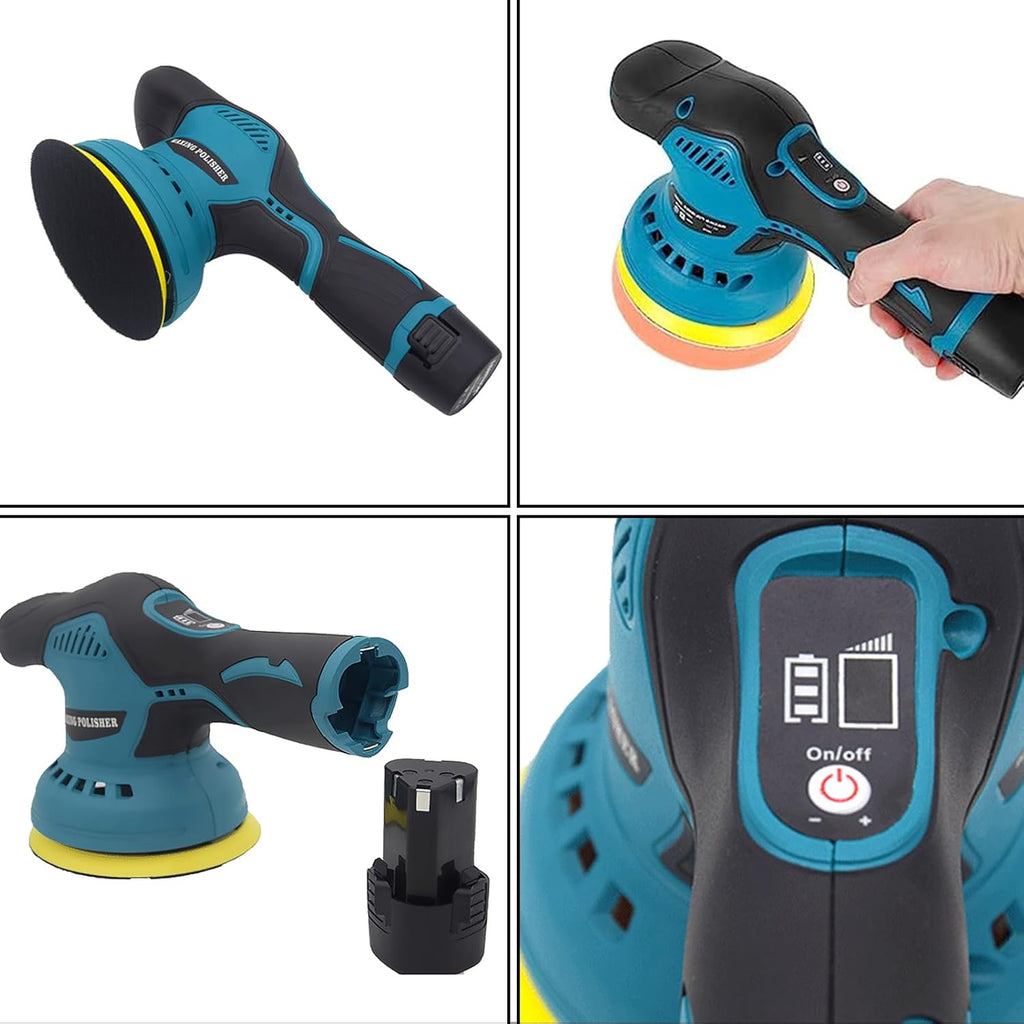 Cordless Car Polisher with Dual Batteries and 8-Speed Control – Torvex | ventumra