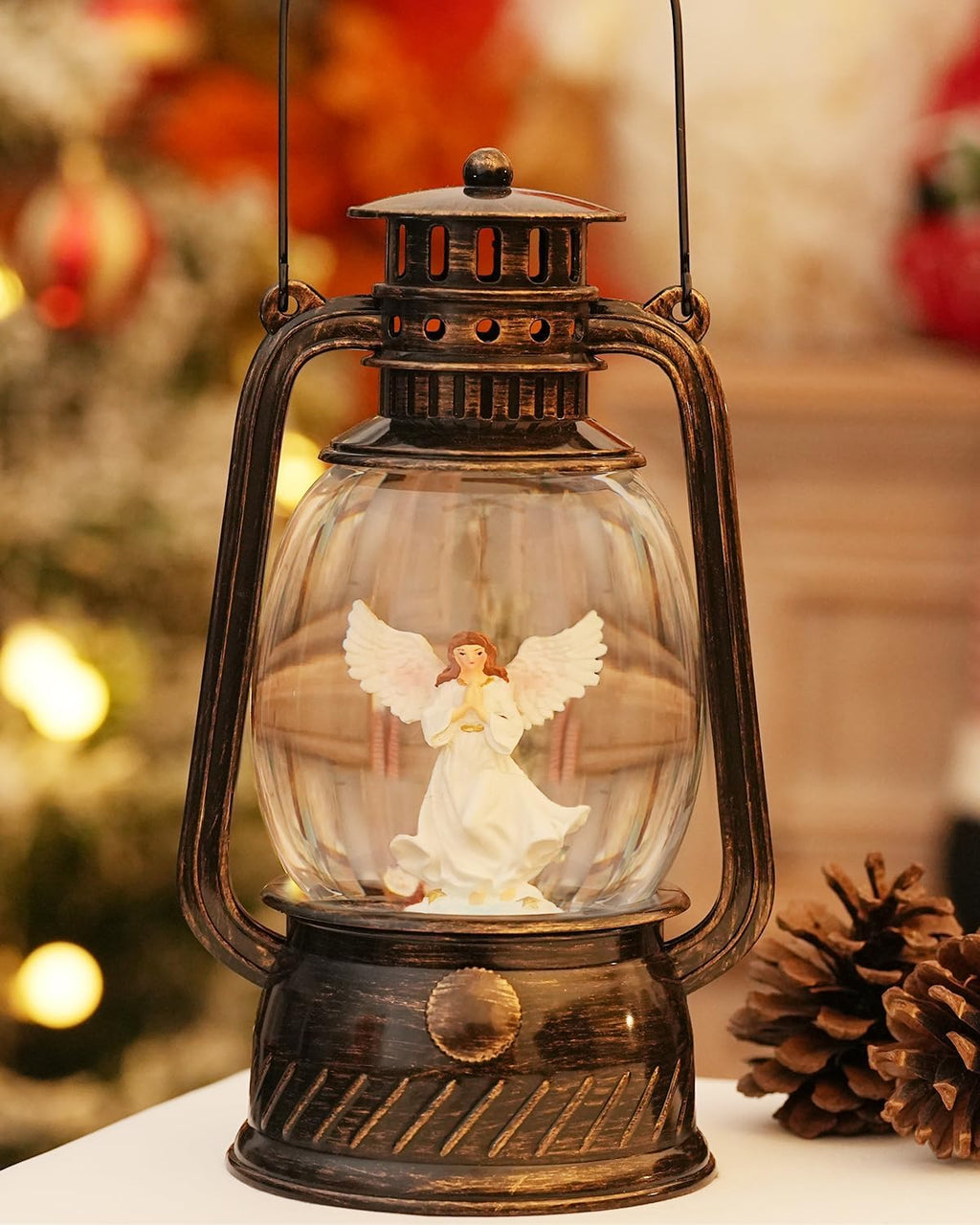 Pumpkin Autumn Decorative Lamp — Warm LED Light, 6-Hour Timer