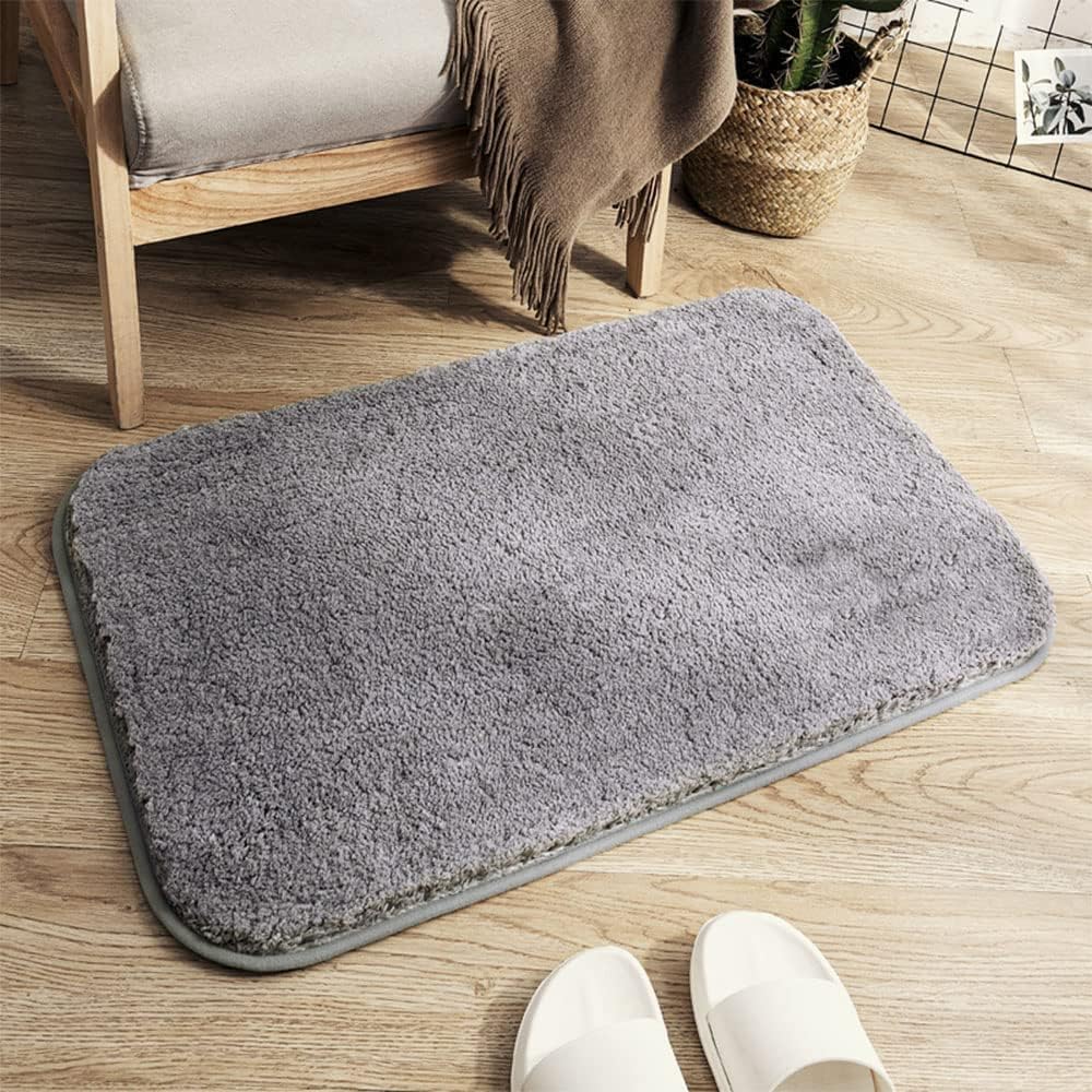 High-Density Microfiber Bath Mat — Soft, Absorbent, Non-Slip