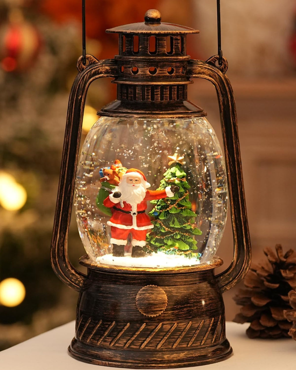 Pumpkin Autumn Decorative Lamp — Warm LED Light, 6-Hour Timer