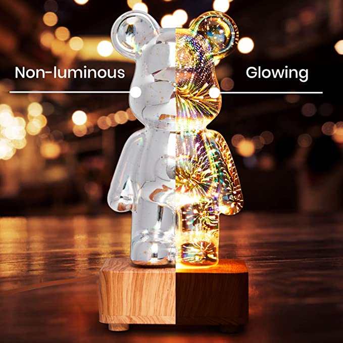 CuddleSpark Bear Glow Lamp for Kids' Rooms and Naps