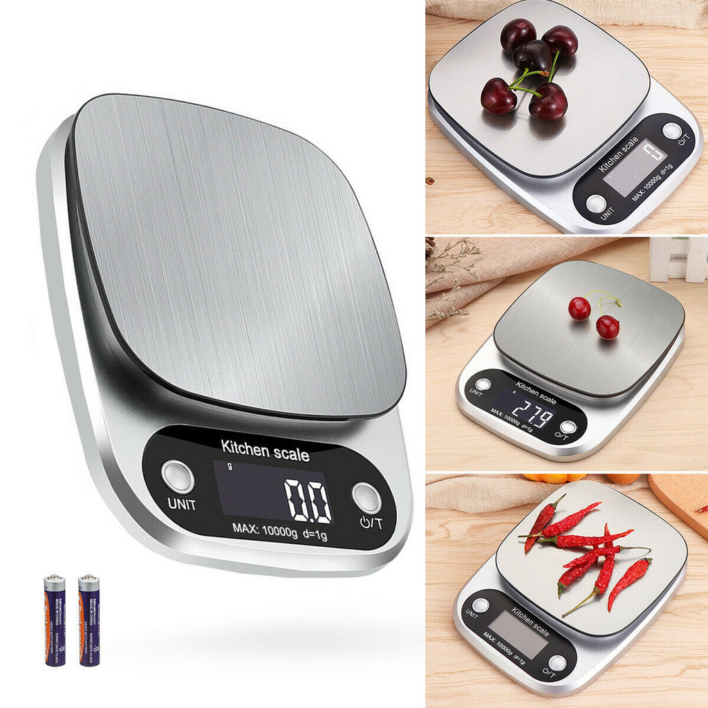Tarkka digitaalinen keittiövaaka - kapasiteetti 10 kg, taaratoiminto