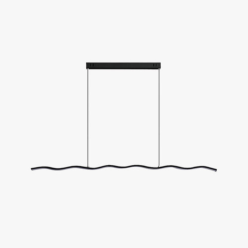 Arisha Wave Linear Pendant Light, Black/White - Neutralighting