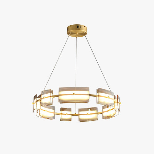 Arisha Minimalist Ring Metal Pendant Light,Black/Gold - Neutralighting