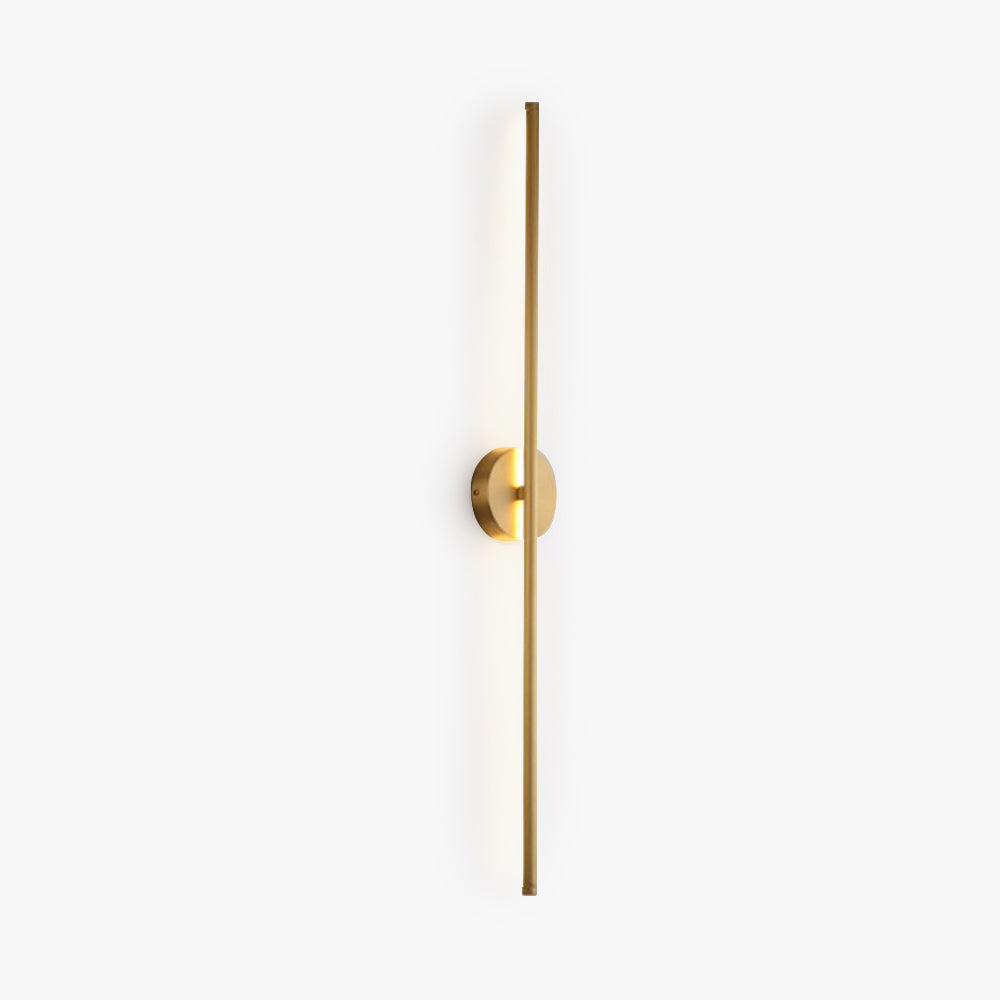 Fauro Modern Linear Metal&Silica Gel Wall Mount Lamps, Gold - Neutralighting
