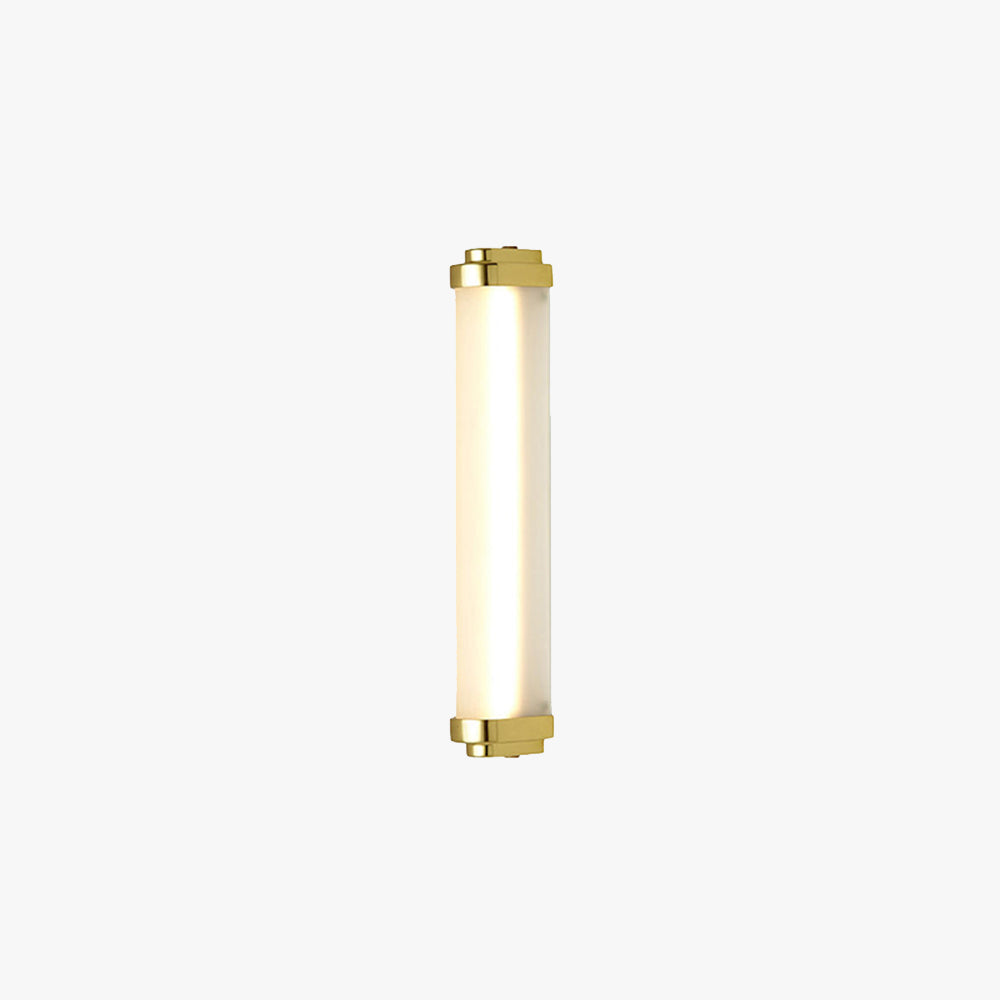 Ray Minimalist Cylindrical Metal Outdoor Wall Lamp, Black/Gold/Silver - Neutralighting