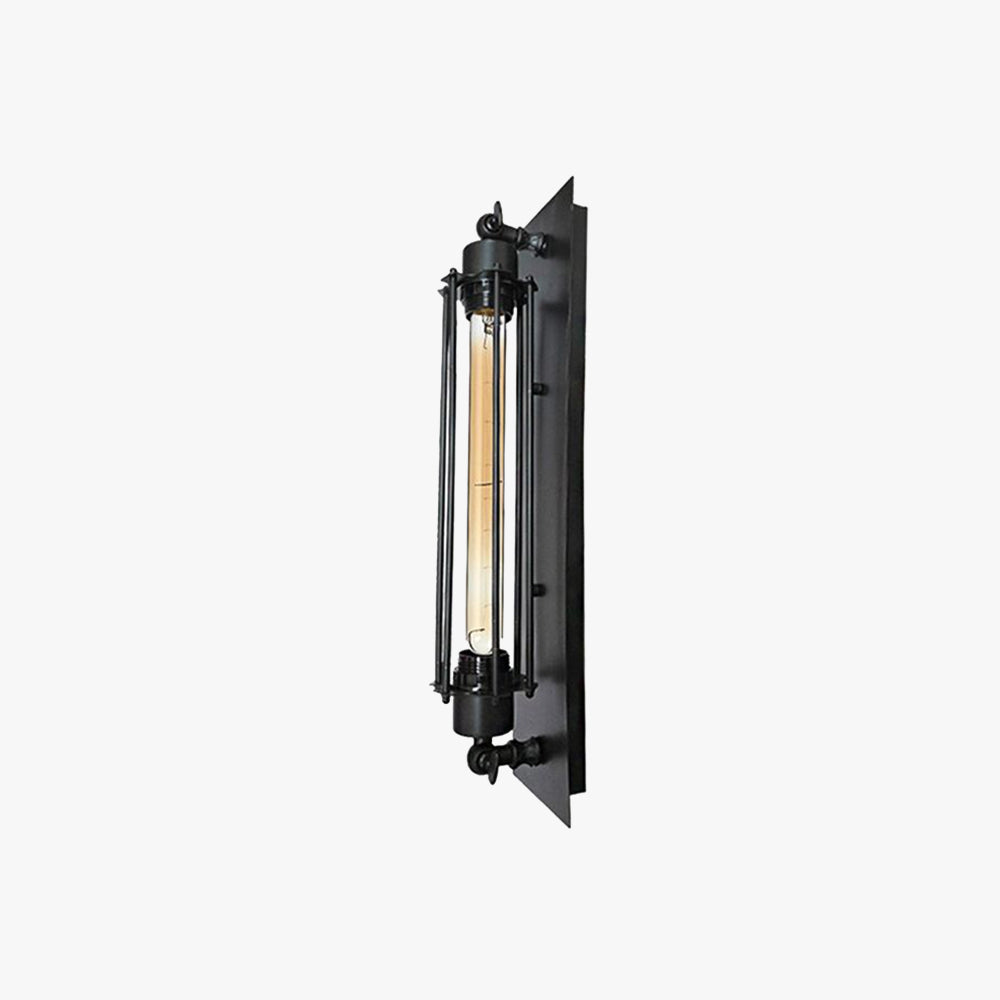 Tronel Vintage Cylinder Metal Wall Lamp, Black/Red/Silver/Gold - Neutralighting