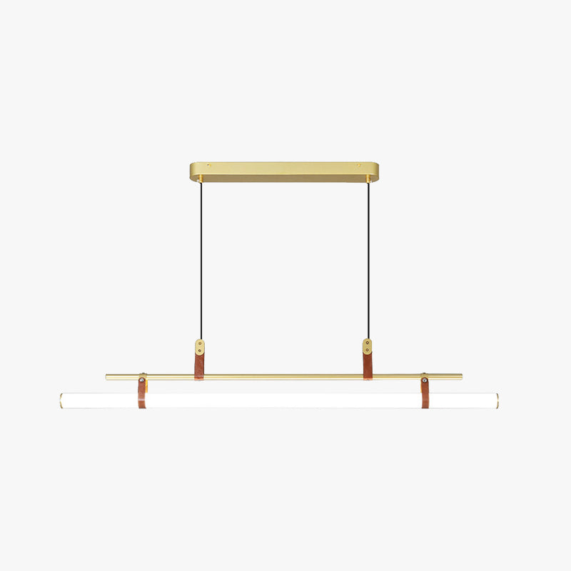 Inari Modern Linear Metal Pendant Light,Black/Gold - Neutralighting