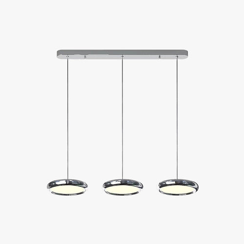 Arisha Minimalist Circular Metal Pendant Light,Silver/Gold/Rose Gold - Neutralighting