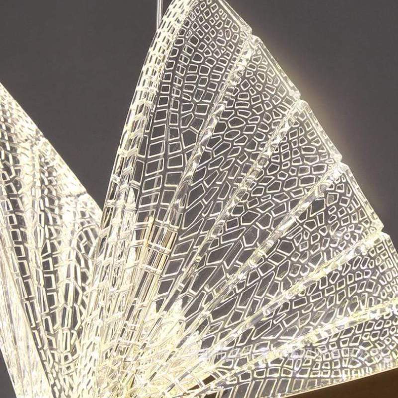 Arisha Art Deco Butterfly Pendant Light, 2 Color | ventumra