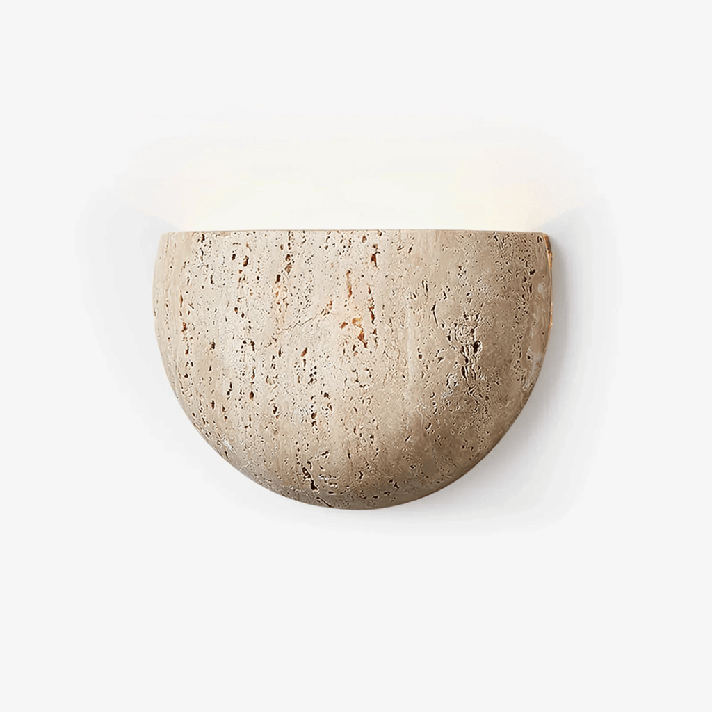 Plaster Half Bowl Wall Light | Ventumra