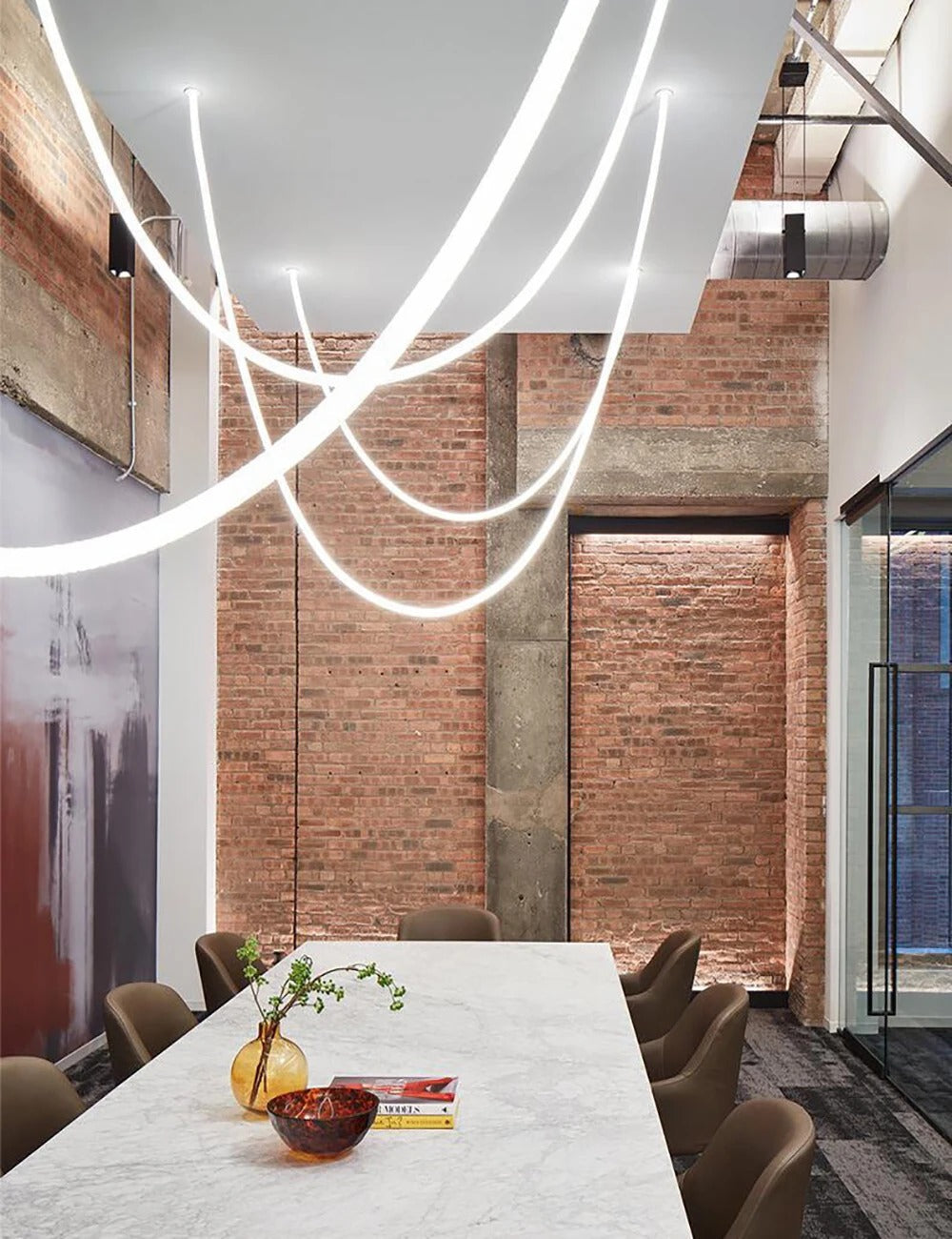AstraLoop Pendant Light With Flexible LED Loop Tubes