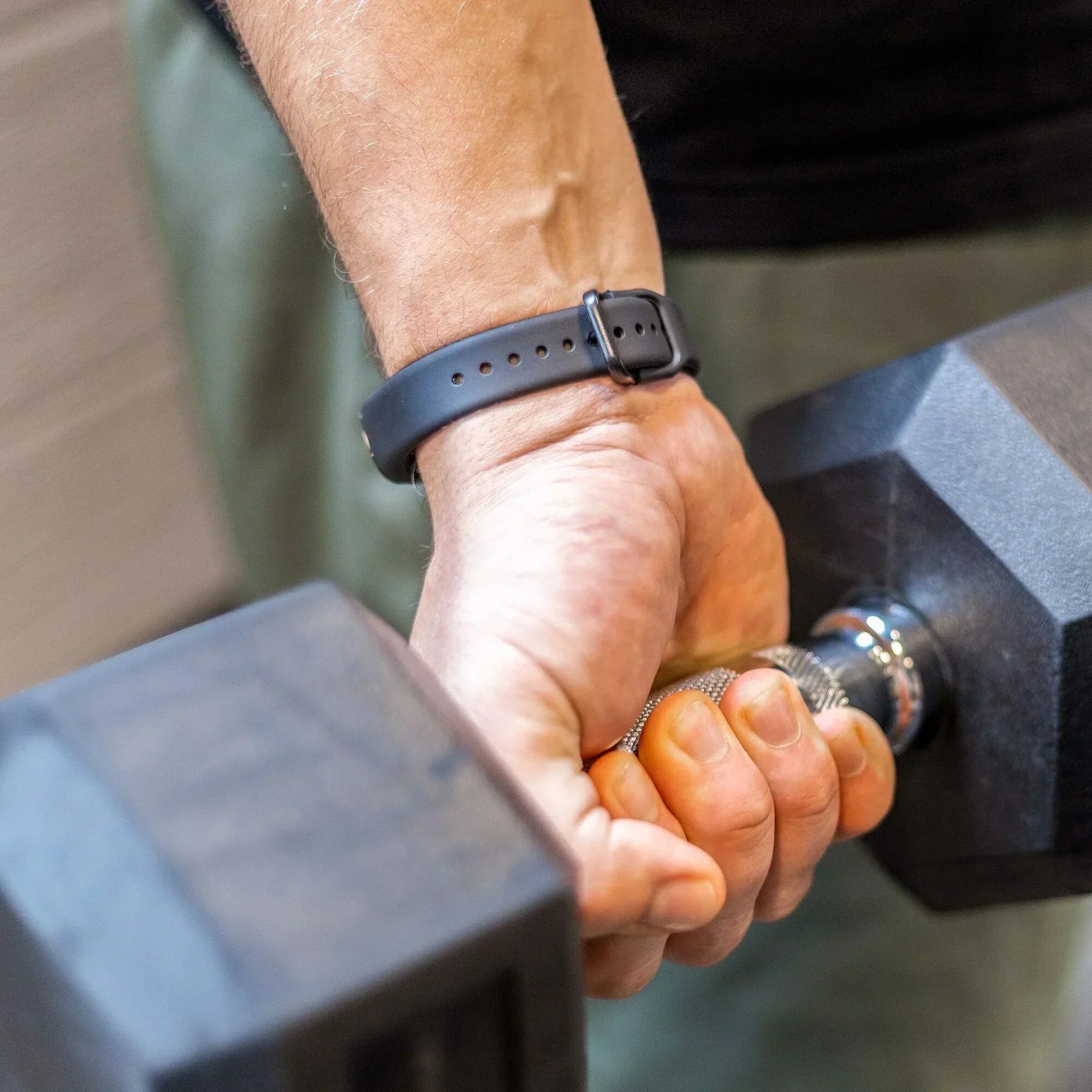 Zamienny pasek z czarnego silikonu do Samsung Galaxy Fit 2 | Ventumra