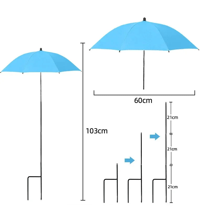 Pantalla protectora para plantas - Cubierta UV ajustable, estaca para suelo, Ø 60 cm