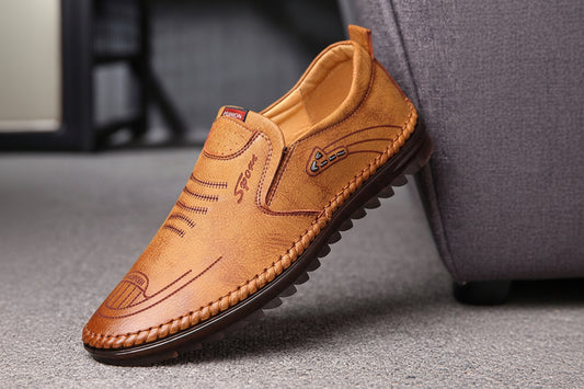 Mocassins en Cuir Véritable - Confort Souple