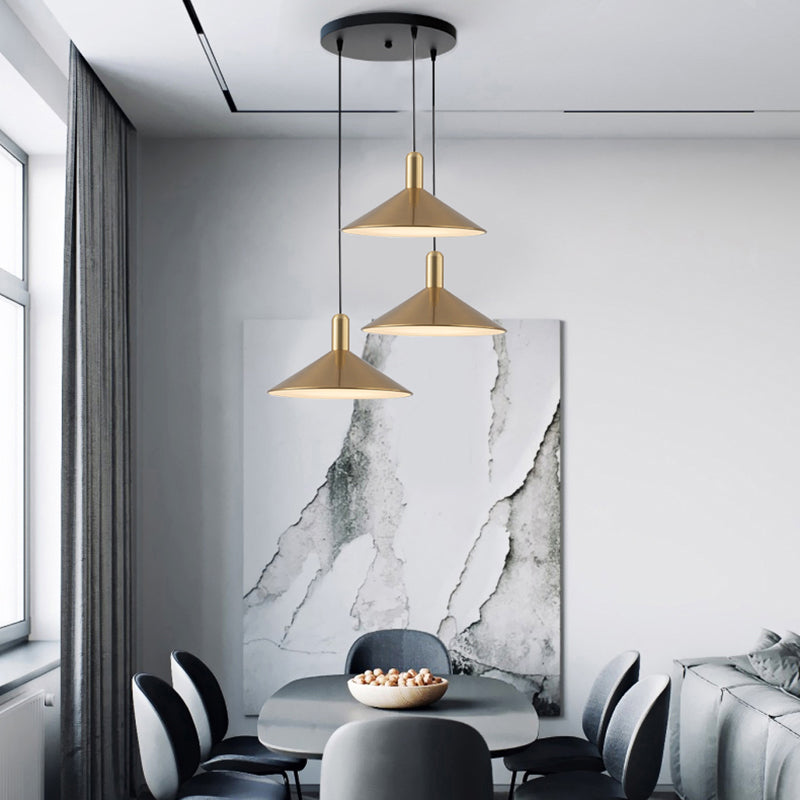Aria Vintage Umbrella Monochrome Pendant Light - Neutralighting