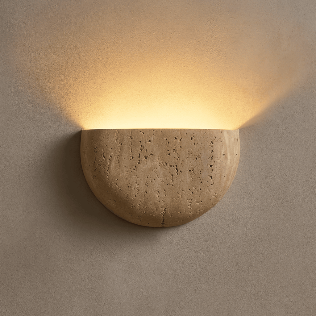 Plaster Half Bowl Wall Light | Ventumra