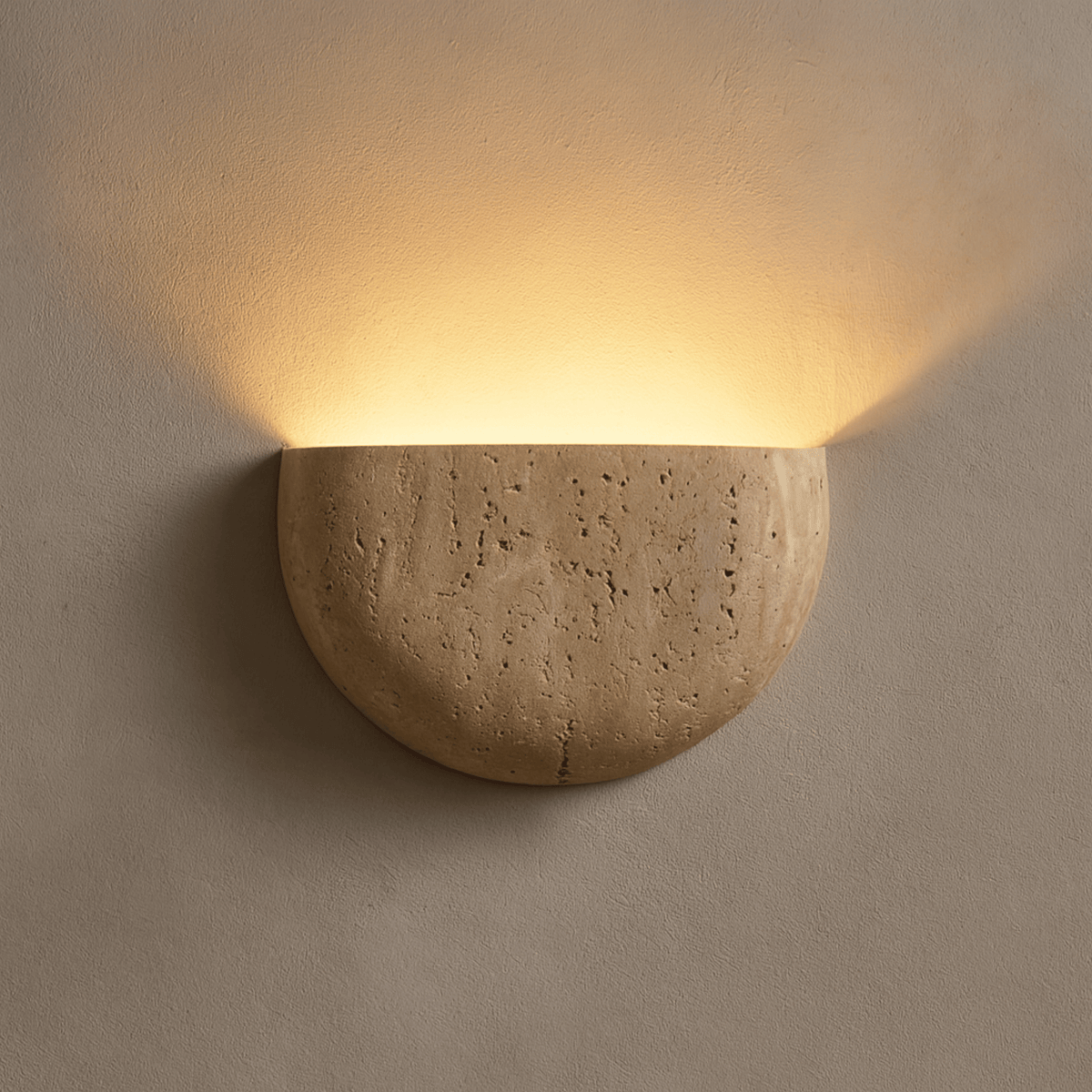 Plaster Half Bowl Wall Light | Ventumra