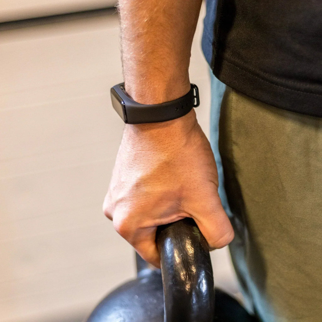 Zamienny pasek z czarnego silikonu do Samsung Galaxy Fit 2 | Ventumra