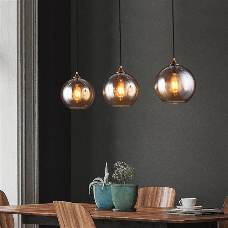 Aurelia Glass Pendant Light | Warm Rustic Modern Glow