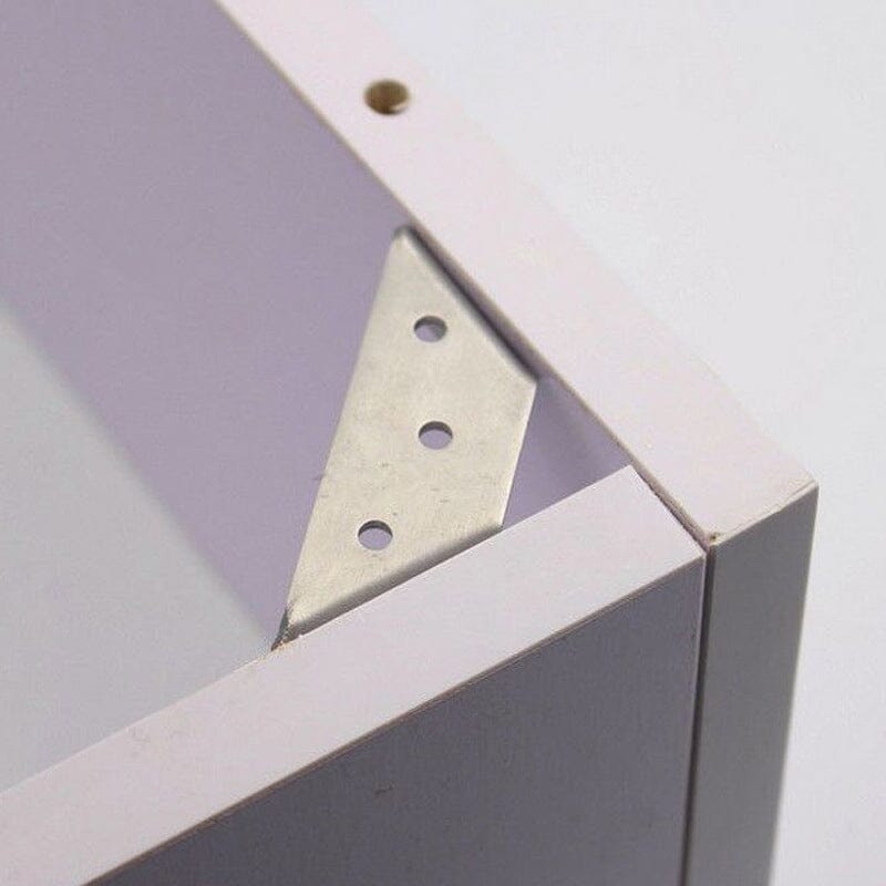 Stainless Steel Furniture Corner Connectors — Trapezoid Support