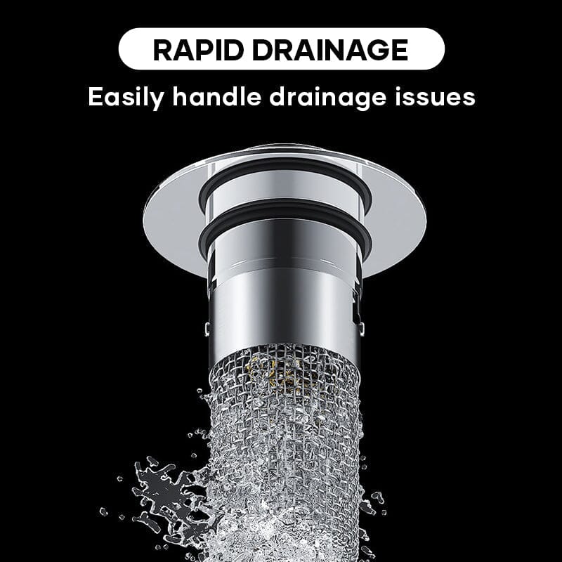 AquaGuard Stainless Steel Drain Strainer — Hair Catcher