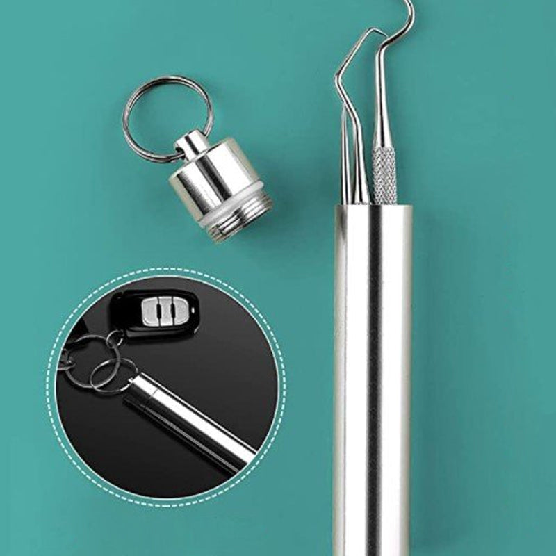 Conjunto Dentisafe de 7 peças para limpeza dentária em aço inoxidável