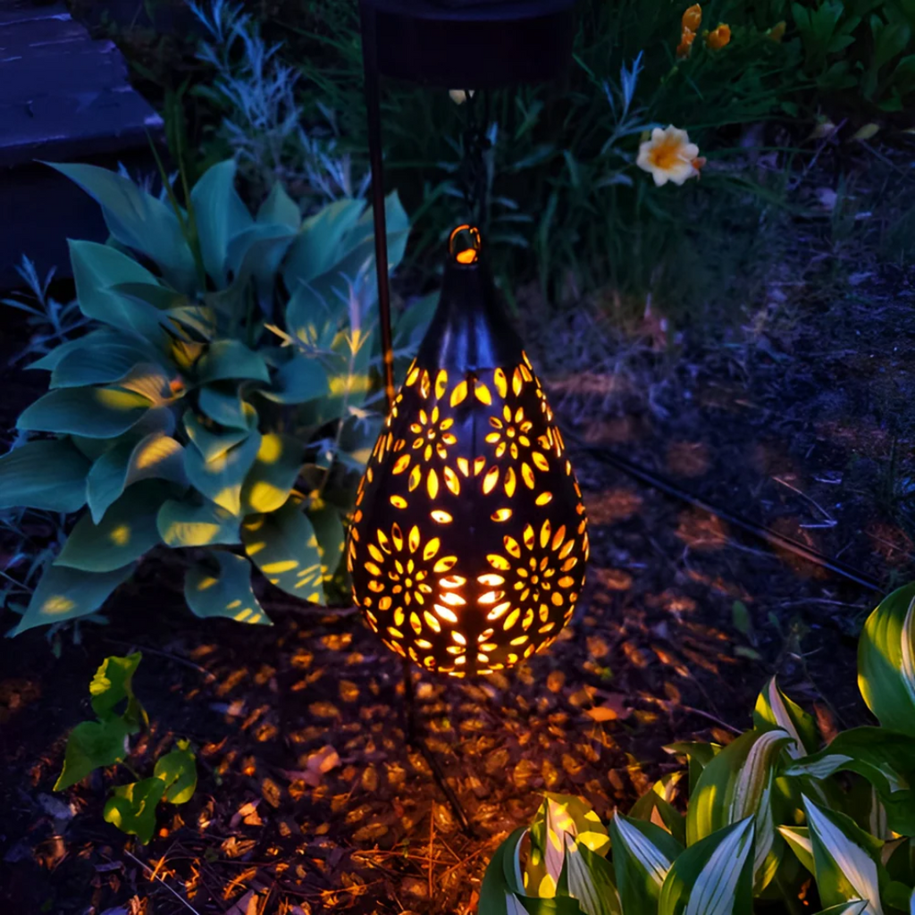 Auraleon Luxury Black Solar Garden Lamp Waterproof Led