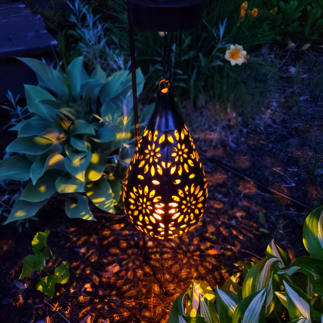 Auraleon Luxury Black Solar Garden Lamp Waterproof Led
