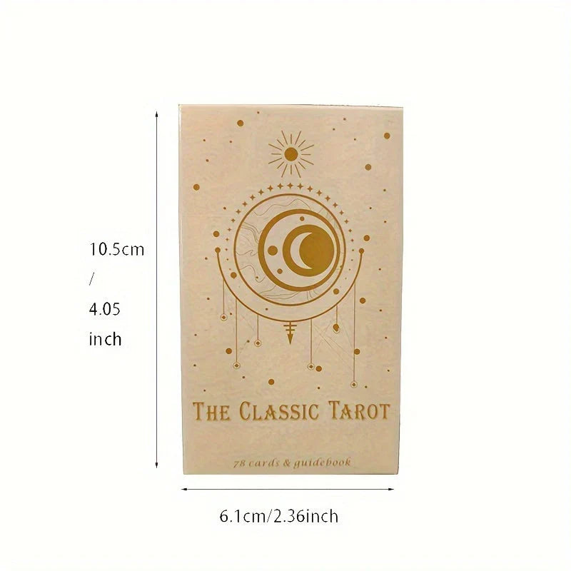 Traditionell tarotkortlek — 78 illustrerade kort för läsningar
