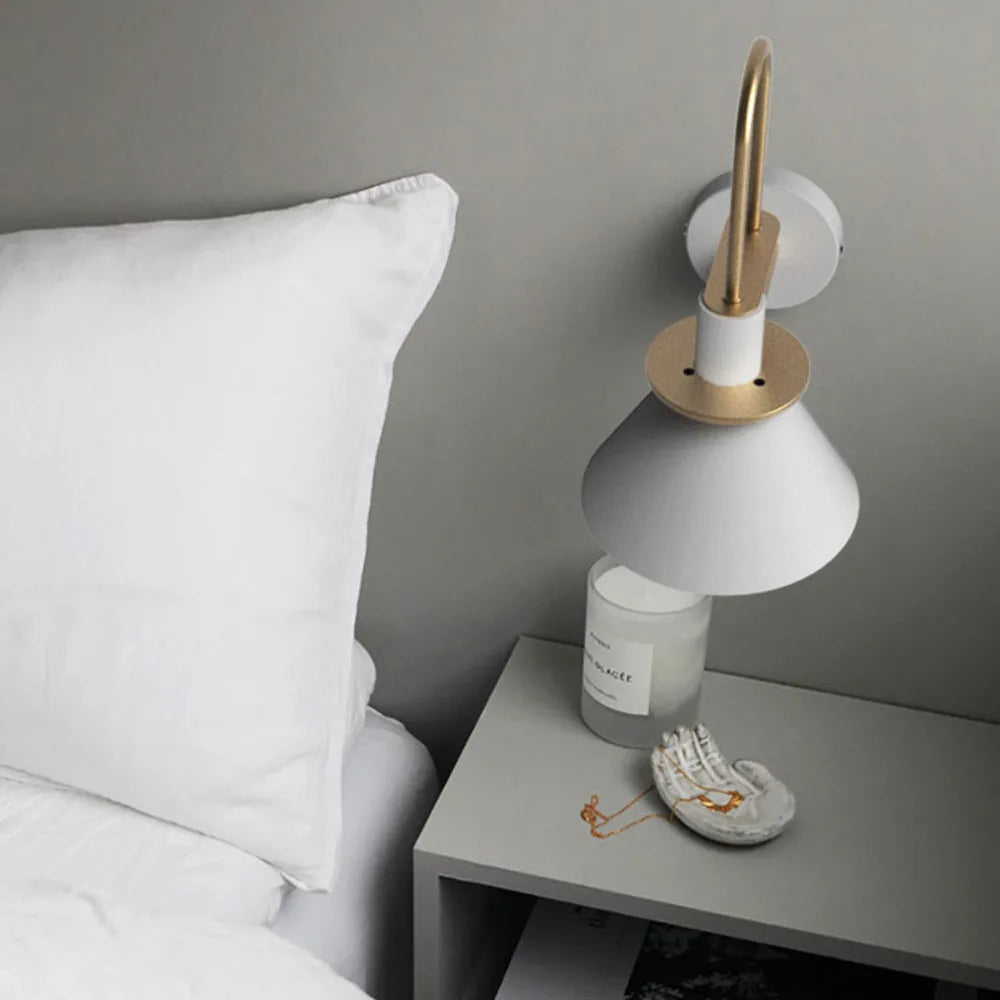 Valentina Vintage Horn Shape Metal Wall Lamp, Living room/Bedroom/Bathroom | ventumra