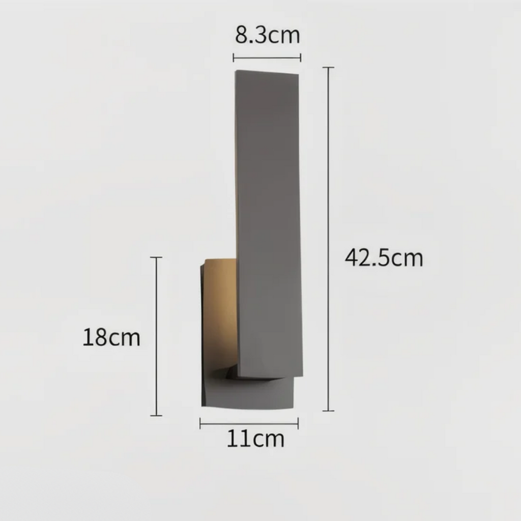 Arvella Minimalist LED Outdoor Wall Lamp With Warm Glow