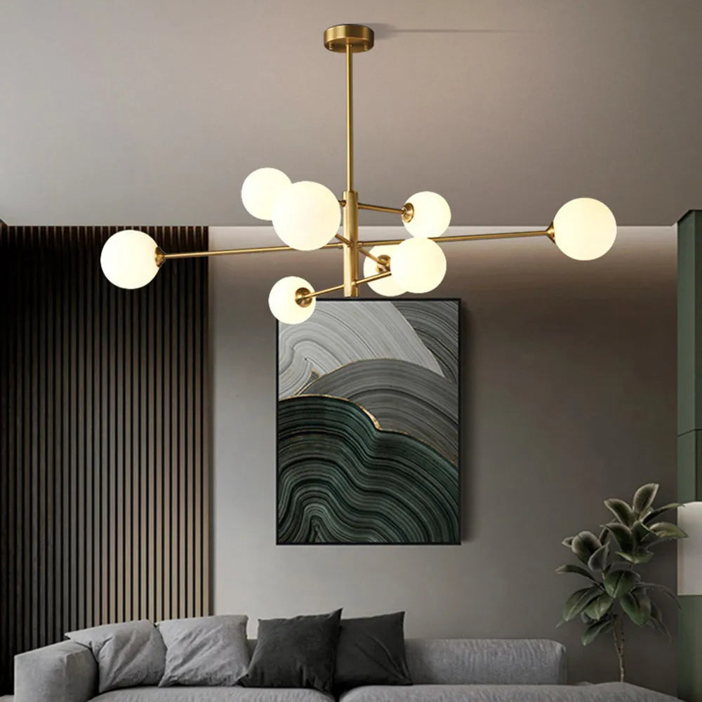 Valentina Modern Glass Shade Pendant Light, Copper/Black | ventumra
