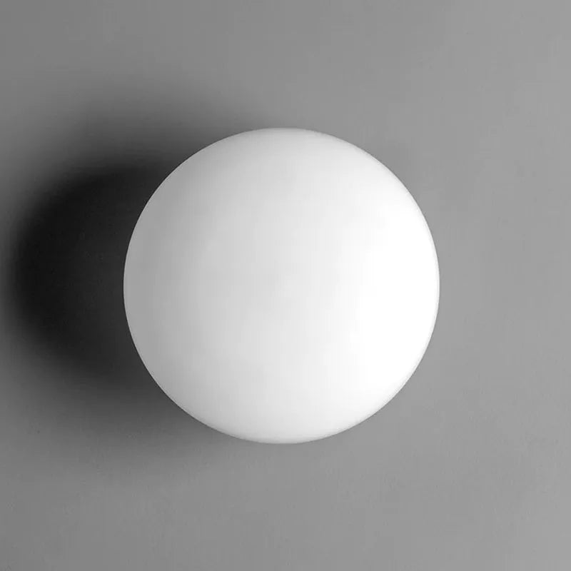 Valentina Modern Globe Shape Vanity Metal Glass LED Wall Lamp | ventumra
