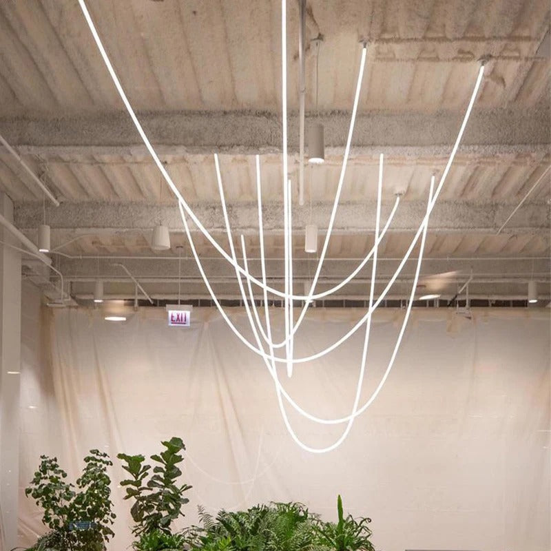 AstraLoop Pendant Light With Flexible LED Loop Tubes