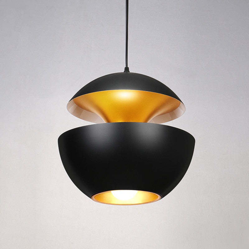 LumaNova Black and White LED Pendant Light for Interiors